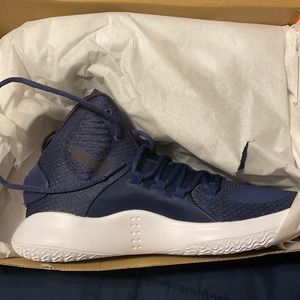 Nike Hyperdunk X Navy and White